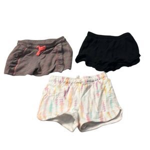 Girls shorts lot bundle sz 6/6x  sweat shorts cat & jack ruffle jumping beans